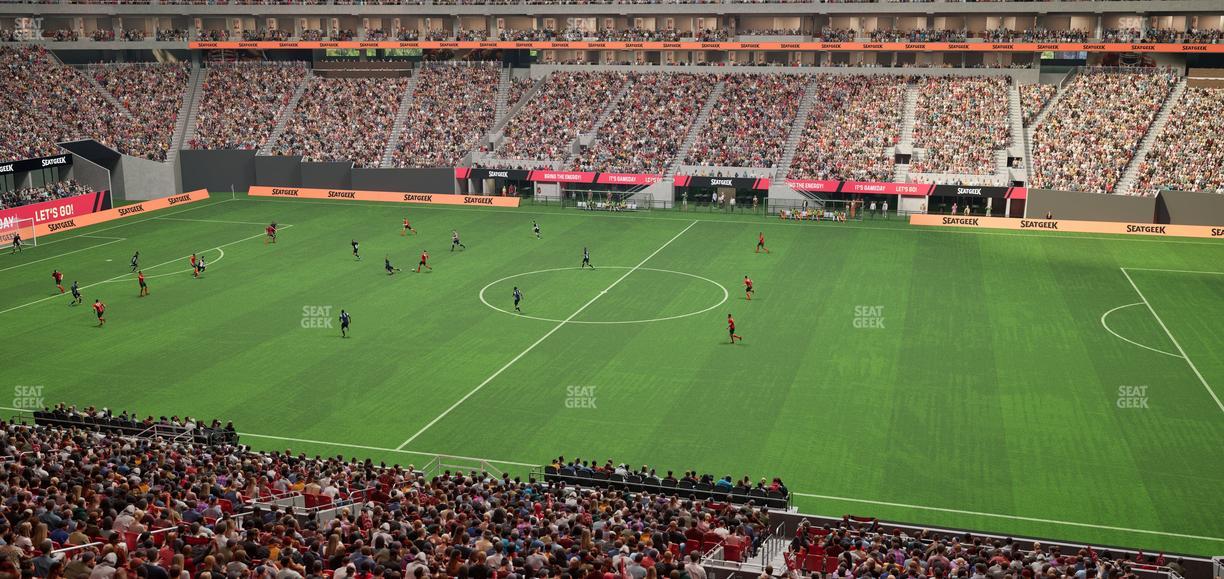 Mercedes-Benz Stadium - Section Gullwing Club 22 Seat View