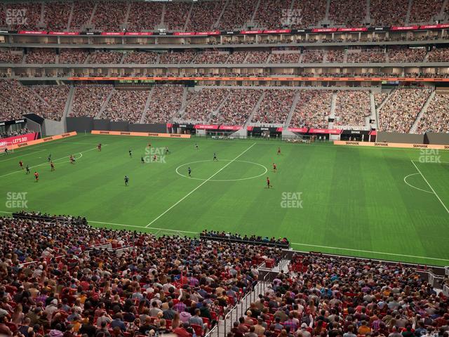 Mercedes-Benz Stadium - Section Gullwing Club 22 Seat View