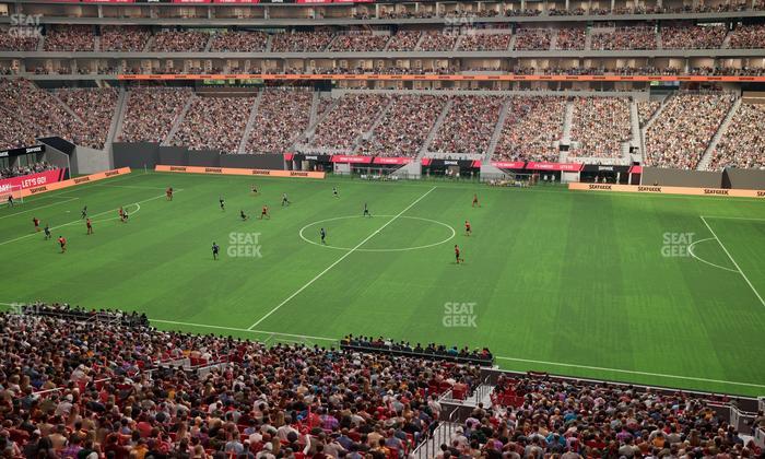 Mercedes-Benz Stadium - Section Gullwing Club 22 Seat View