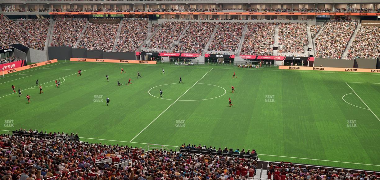 Mercedes-Benz Stadium - Section Gullwing Club 23 Seat View