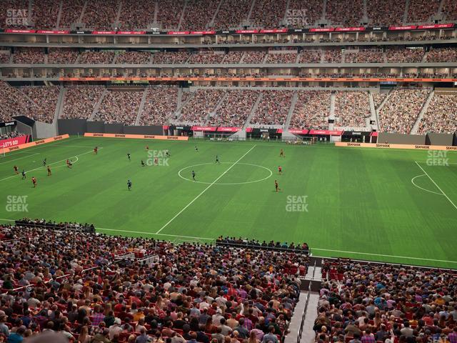 Mercedes-Benz Stadium - Section Gullwing Club 23 Seat View