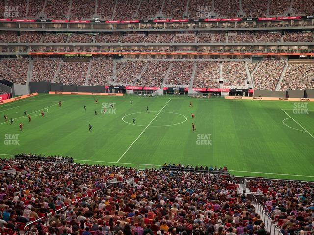 Mercedes-Benz Stadium - Section Gullwing Club 24 Seat View