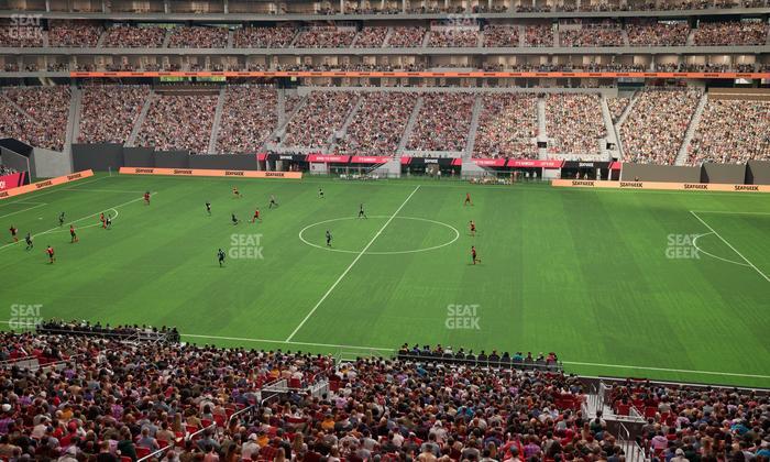 Mercedes-Benz Stadium - Section Gullwing Club 24 Seat View