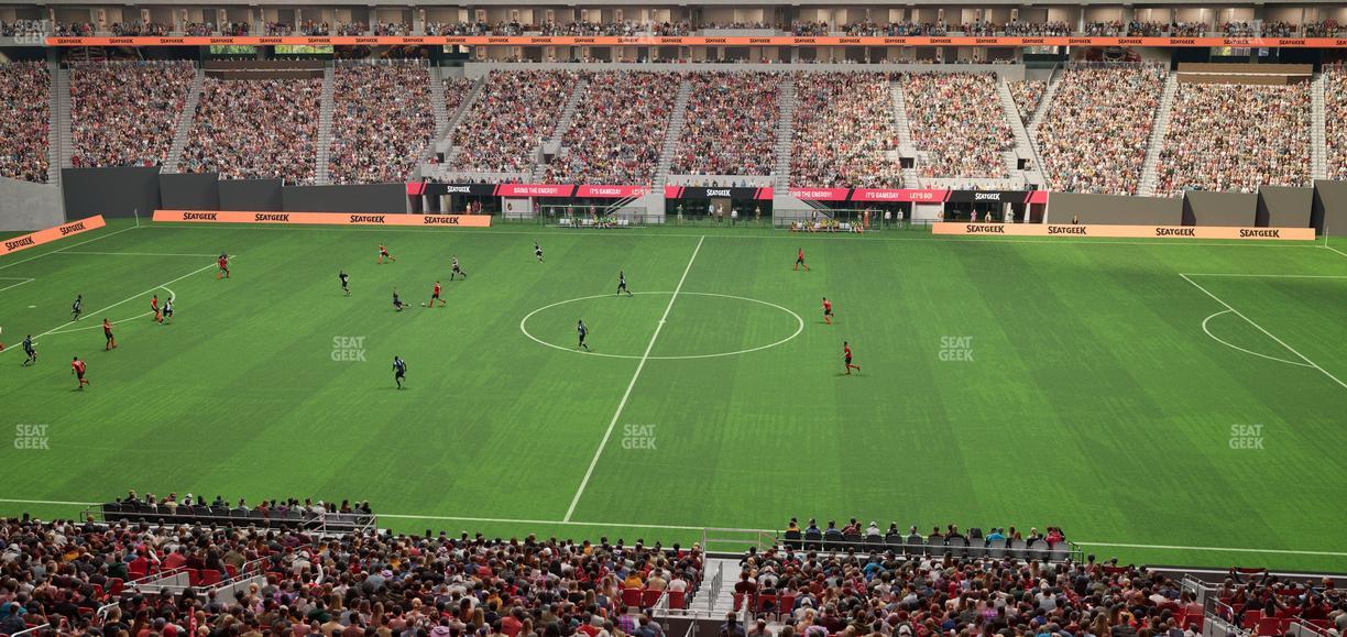 Mercedes-Benz Stadium - Section Gullwing Club 25 Seat View