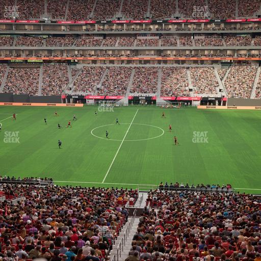 Mercedes-Benz Stadium - Section Gullwing Club 25 Seat View