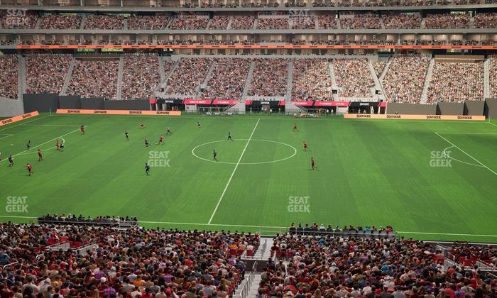 Mercedes-Benz Stadium - Section Gullwing Club 25 Seat View
