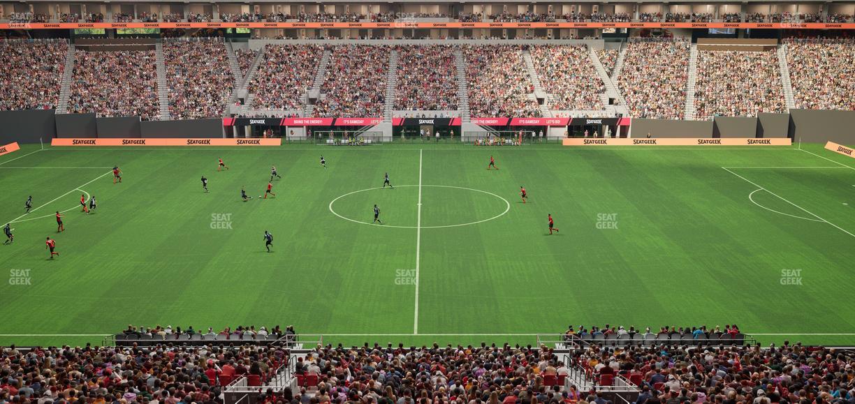 Mercedes-Benz Stadium - Section Gullwing Club 26 Seat View