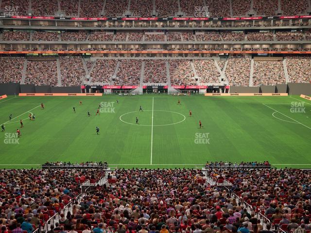 Mercedes-Benz Stadium - Section Gullwing Club 26 Seat View