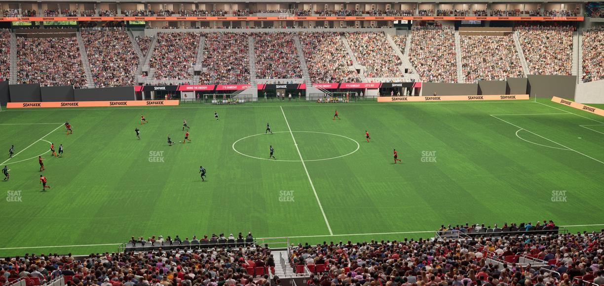 Mercedes-Benz Stadium - Section Gullwing Club 27 Seat View