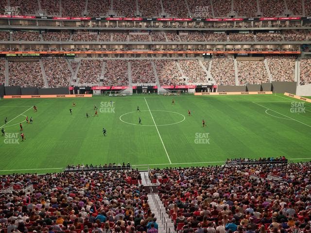 Mercedes-Benz Stadium - Section Gullwing Club 27 Seat View