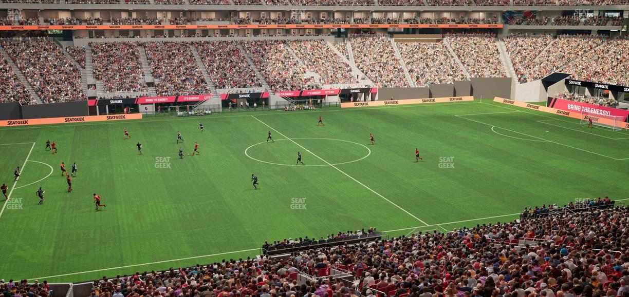 Mercedes-Benz Stadium - Section Gullwing Club 28 Seat View