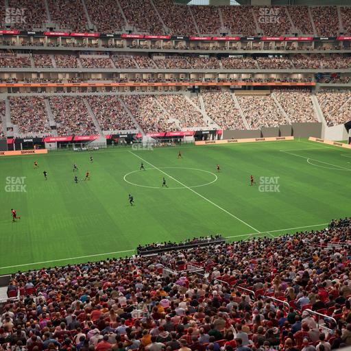 Mercedes-Benz Stadium - Section Gullwing Club 28 Seat View