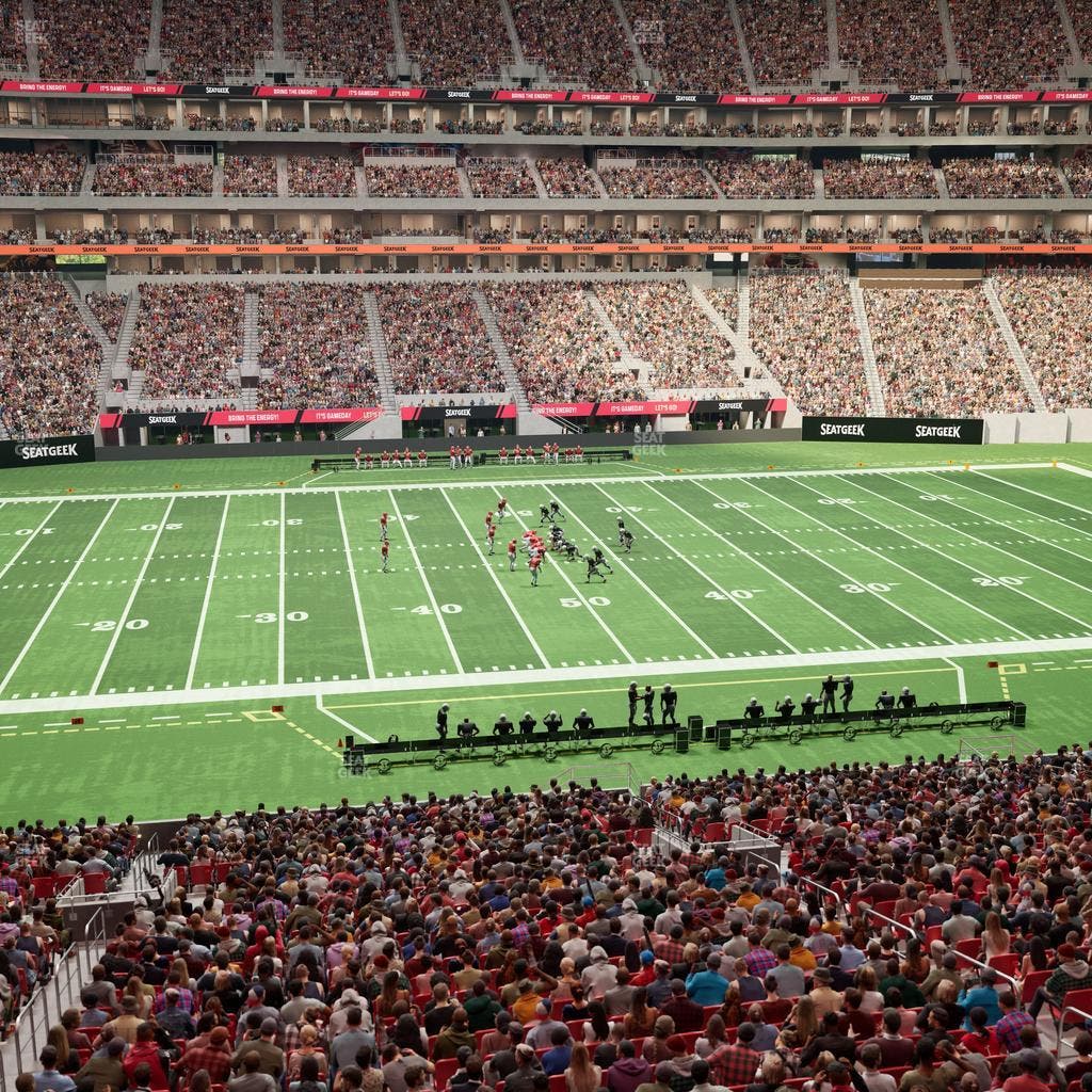 Mercedes-Benz Stadium - Section Gullwing Club 28 Seat View