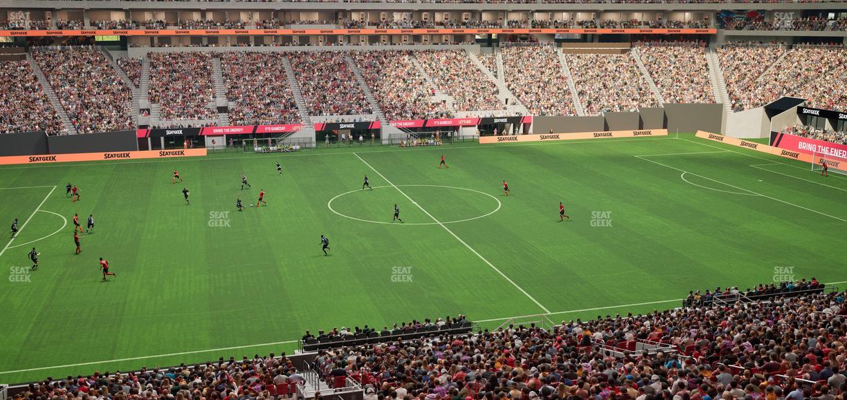 Mercedes-Benz Stadium - Section Gullwing Club 30 Seat View