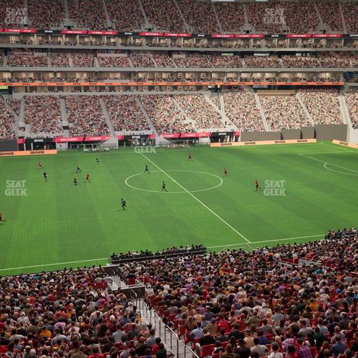 Mercedes-Benz Stadium - Section Gullwing Club 30 Seat View