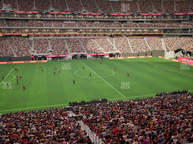 Mercedes-Benz Stadium - Section Gullwing Club 30 Seat View