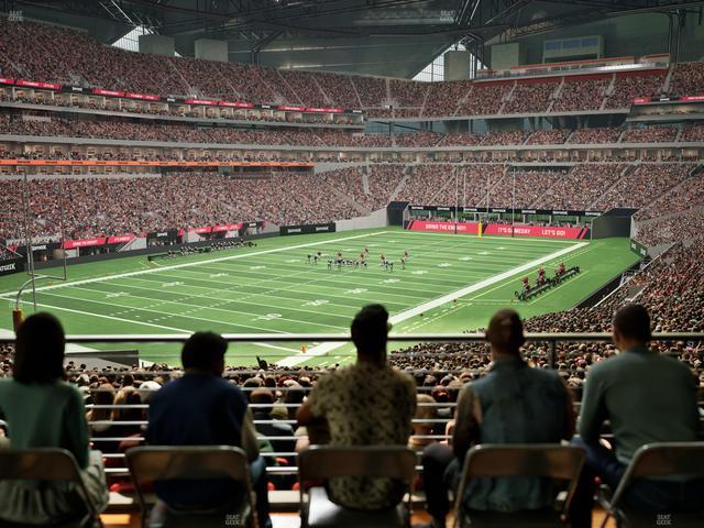 Mercedes-Benz Stadium - Section Molly Bs Club Seat View