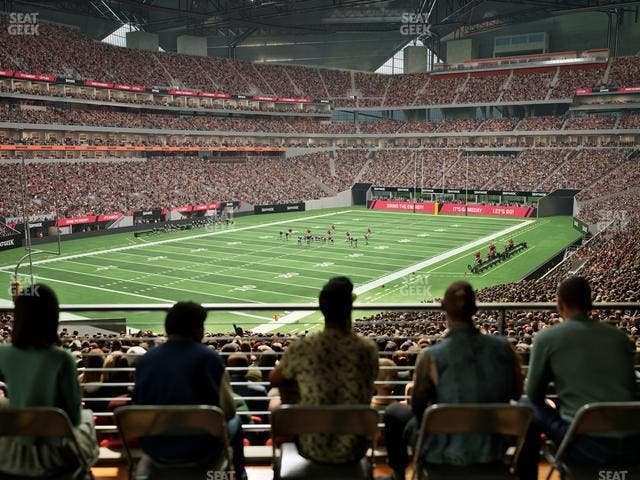 Mercedes-Benz Stadium - Section Molly Bs Club Seat View