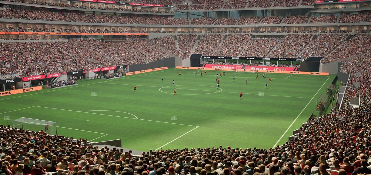 Mercedes-Benz Stadium - Section Molly Bs Club Seat View