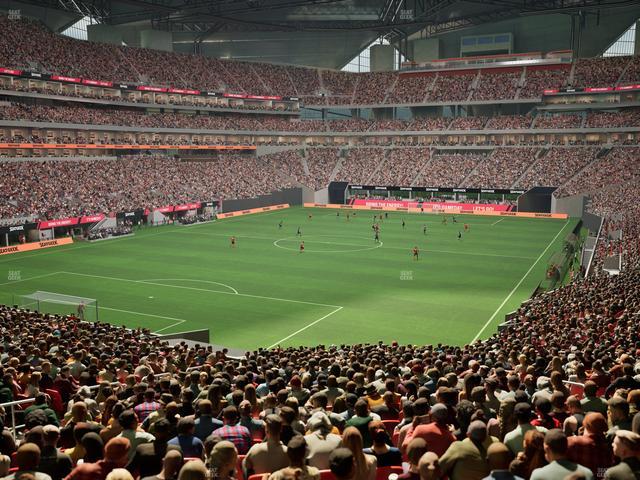 Mercedes-Benz Stadium - Section Molly Bs Club Seat View