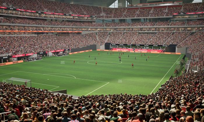 Mercedes-Benz Stadium - Section Molly Bs Club Seat View