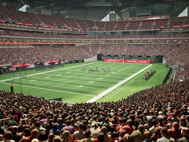 Mercedes-Benz Stadium - Section Molly Bs Club Seat View