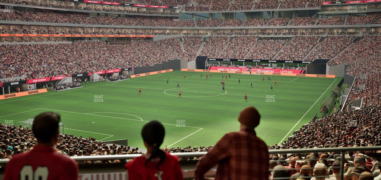 Mercedes-Benz Stadium - Section Molly Bs Club Seat View