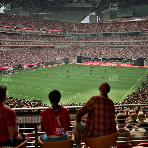 Mercedes-Benz Stadium - Section Molly Bs Club Seat View