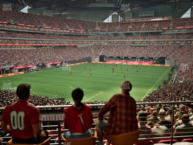 Mercedes-Benz Stadium - Section Molly Bs Club Seat View