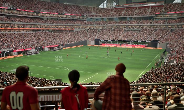 Mercedes-Benz Stadium - Section Molly Bs Club Seat View