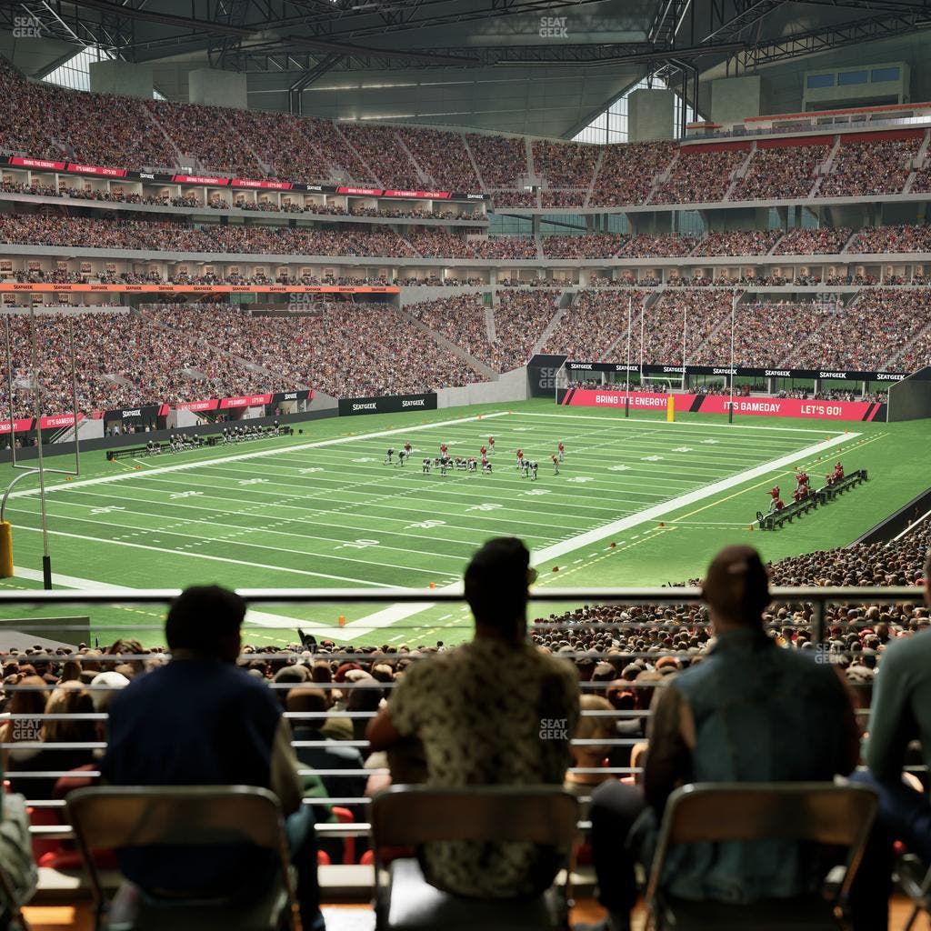 Mercedes-Benz Stadium - Section Molly Bs Club Seat View