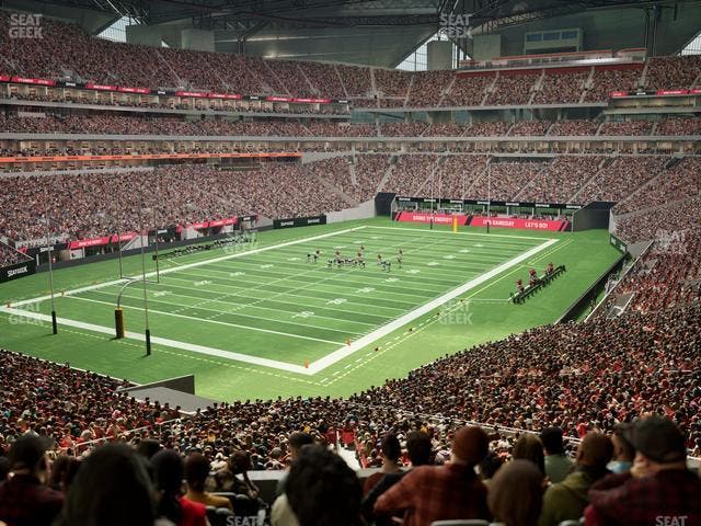 Mercedes-Benz Stadium - Section Molly Bs Lounge Seat View
