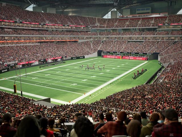 Mercedes-Benz Stadium - Section Molly Bs Lounge Seat View