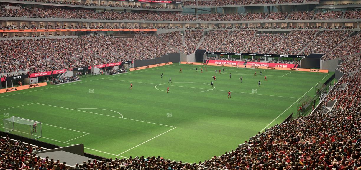 Mercedes-Benz Stadium - Section Molly Bs Lounge Seat View