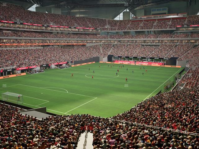 Mercedes-Benz Stadium - Section Molly Bs Lounge Seat View