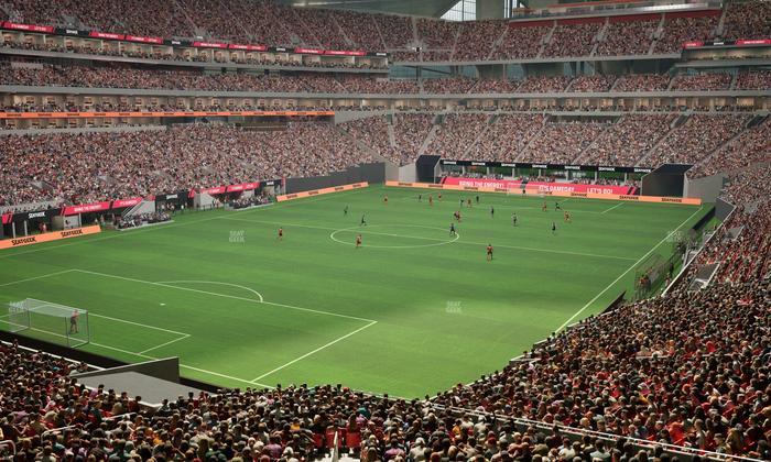 Mercedes-Benz Stadium - Section Molly Bs Lounge Seat View