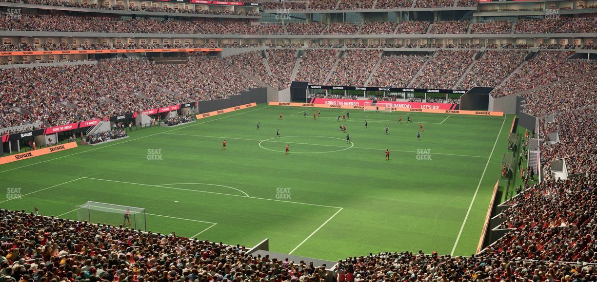 Mercedes-Benz Stadium - Section Molly Bs Lounge Seat View