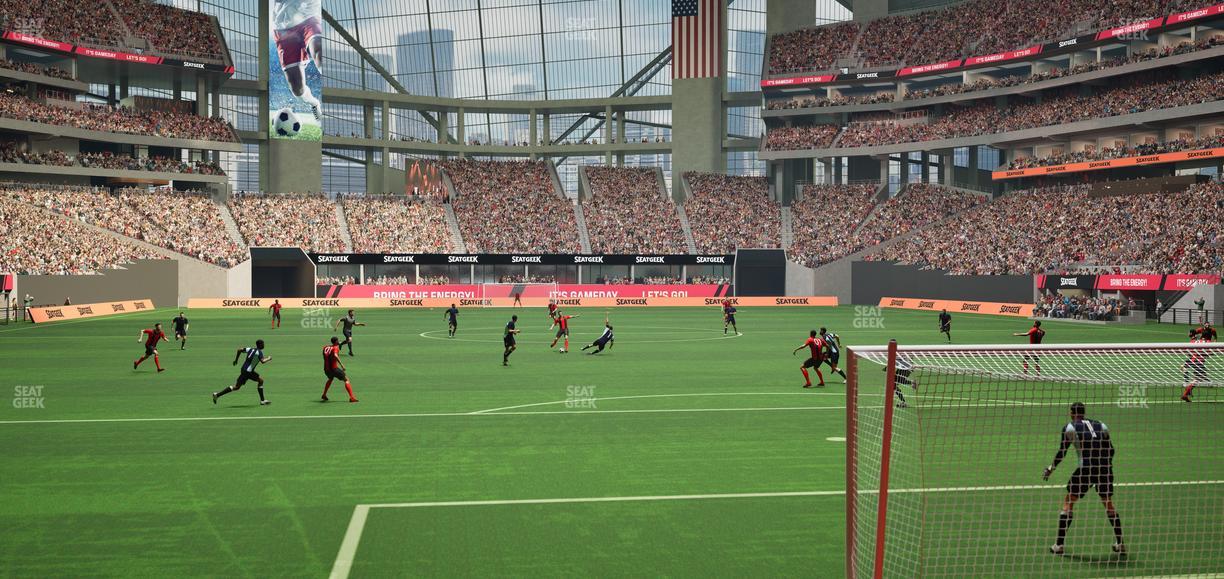 Mercedes-Benz Stadium - Section West Field Suite 14 Seat View