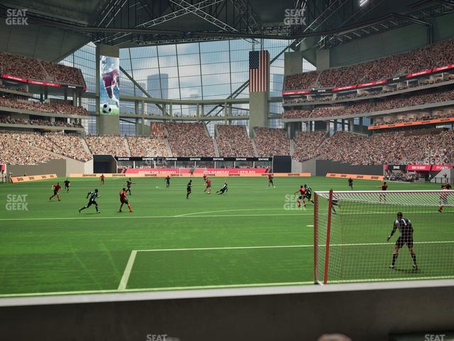 Mercedes-Benz Stadium - Section West Field Suite 14 Seat View