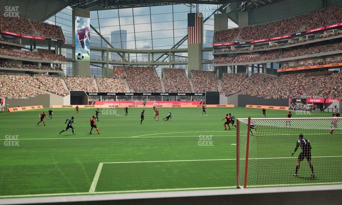 Mercedes-Benz Stadium - Section West Field Suite 14 Seat View