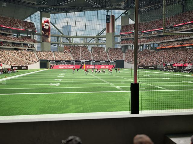 Mercedes-Benz Stadium - Section West Field Suite 14 Seat View