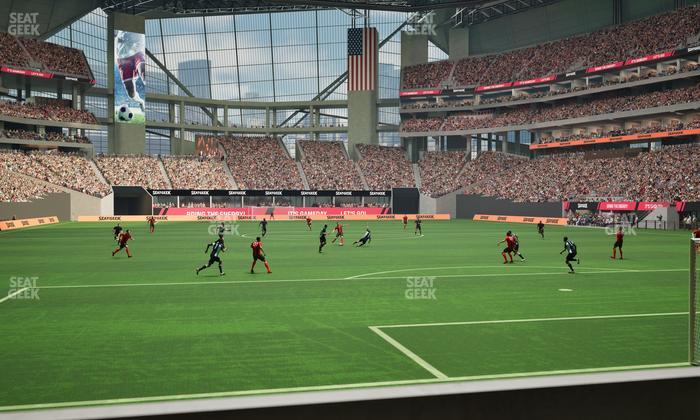 Mercedes-Benz Stadium - Section West Field Suite 15 Seat View