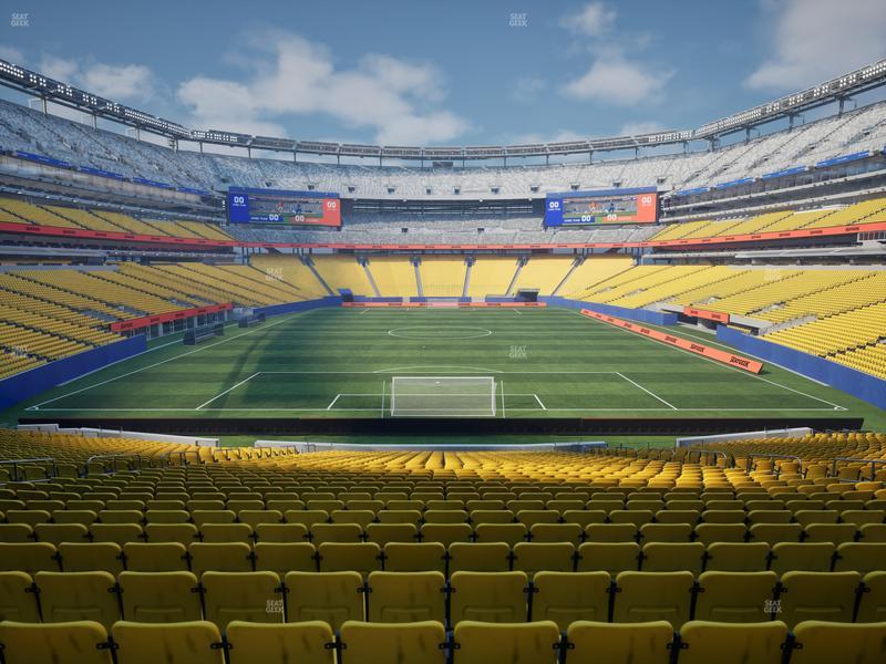 Category 1 seat view at MetLife Stadium