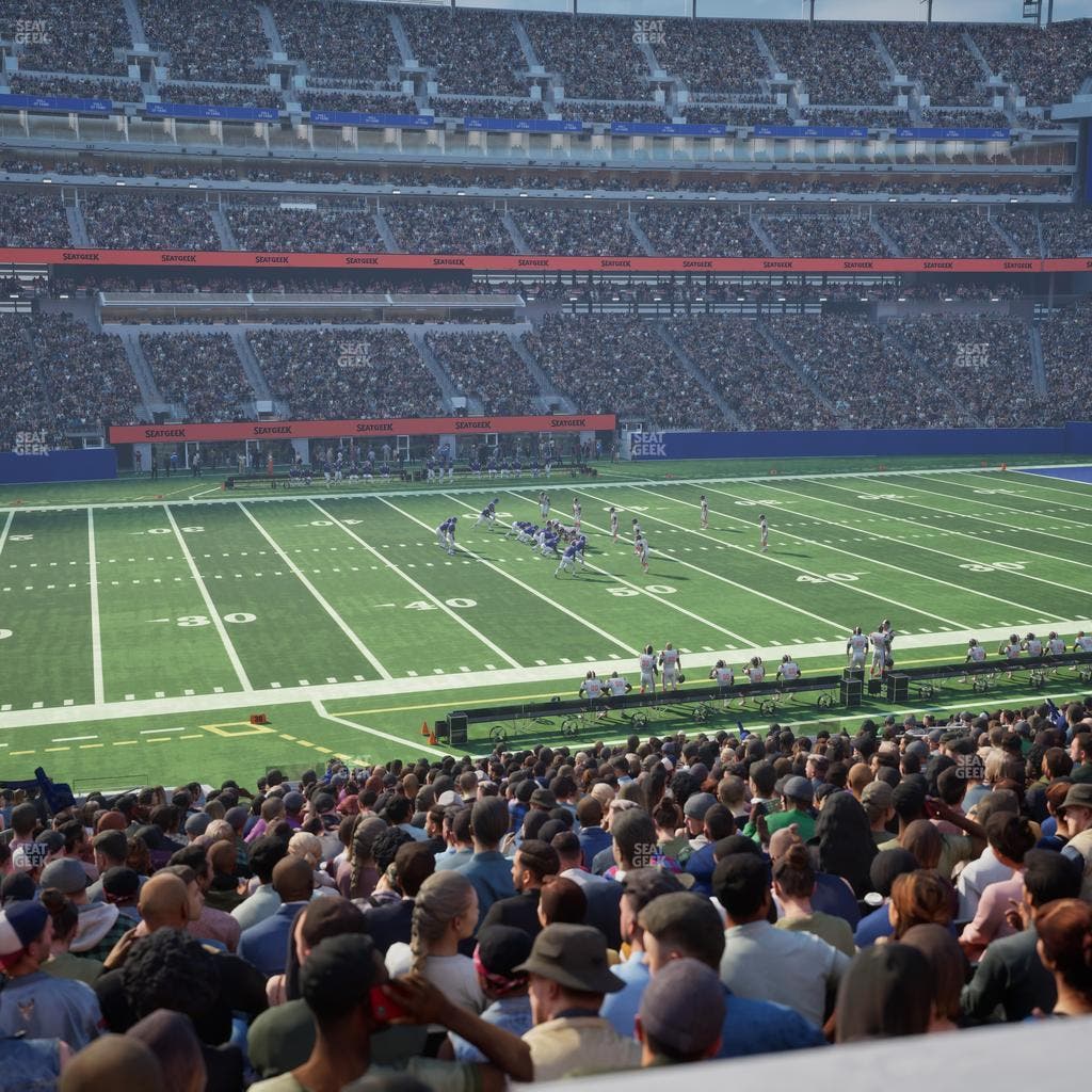 MetLife Stadium - Section Commissioners Club 17 Seat View