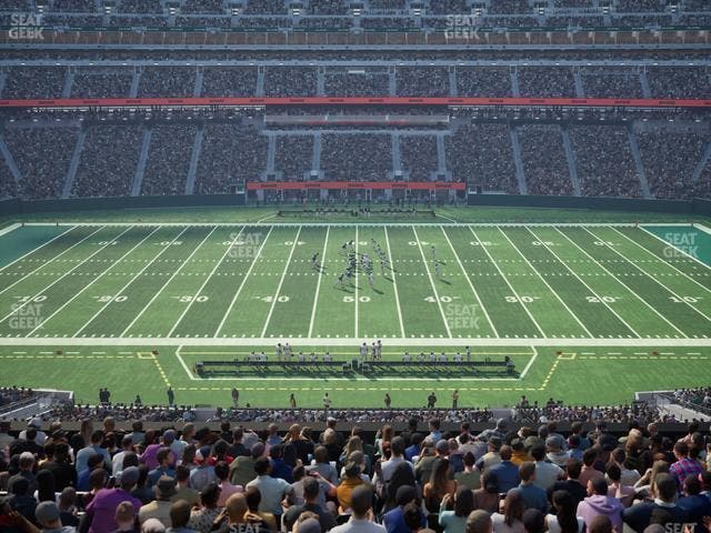 MetLife Stadium - Section West Mezzanine Club Seat View