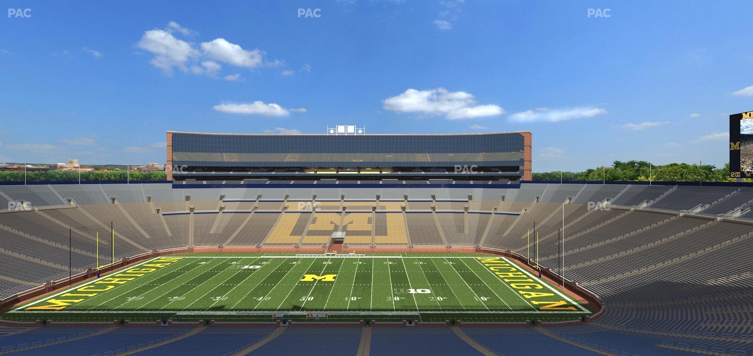 Michigan Stadium - Section West Side Chair Back 22 Seat View