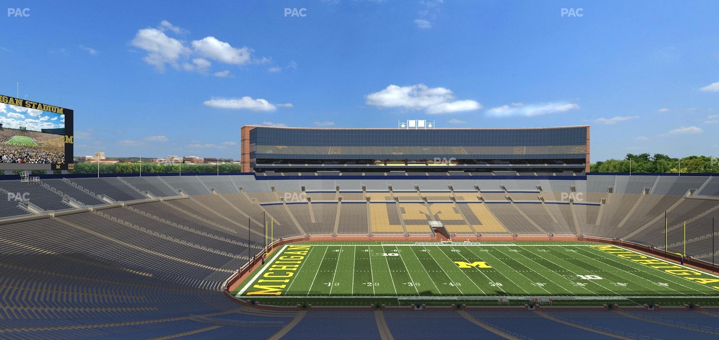 Michigan Stadium - Section West Side Chair Back 25 Seat View