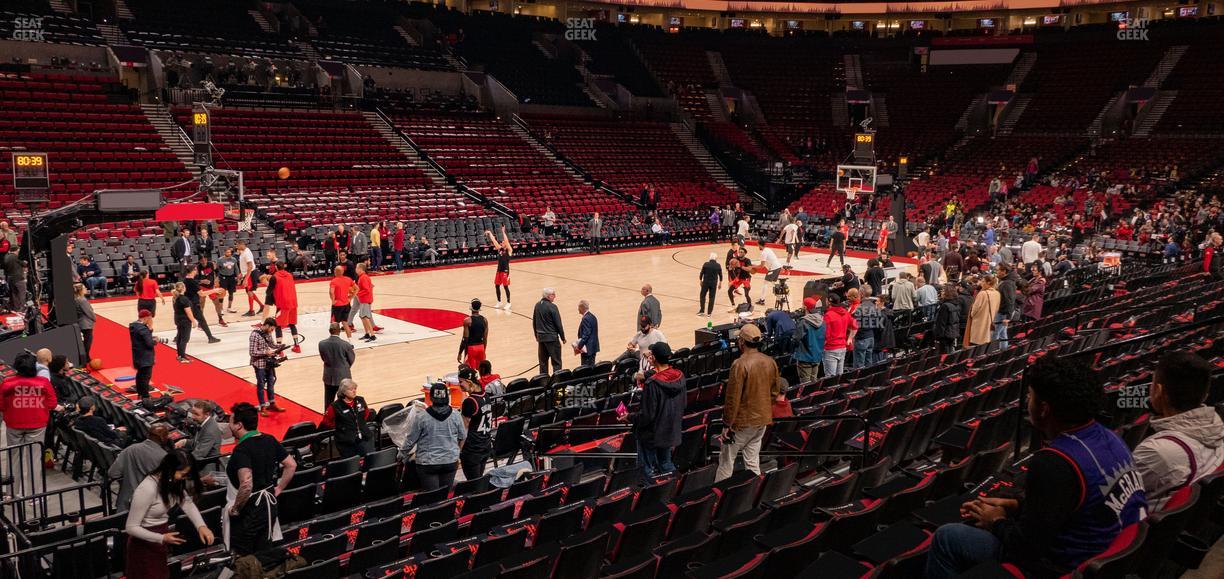 Moda Center - Section 103 Seat View