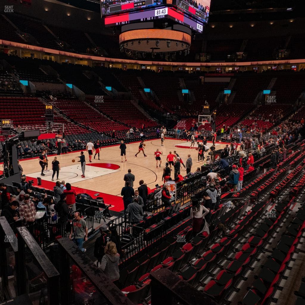 Moda Center - Section 104 Seat View