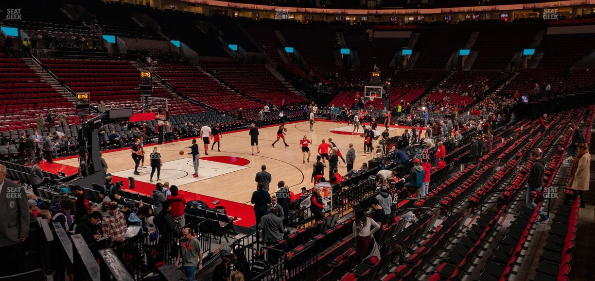Moda Center - Section 104 Seat View